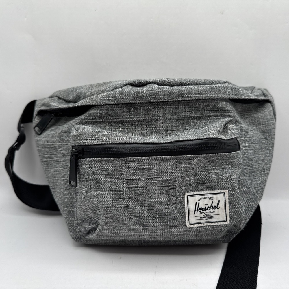 Herschel Heather Gray‎ Belt Bag Large Multiple Pockets Fanny Pack